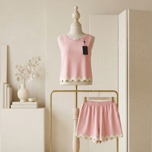 Anna-Kaci Pink Ric-Rac Short Set – New